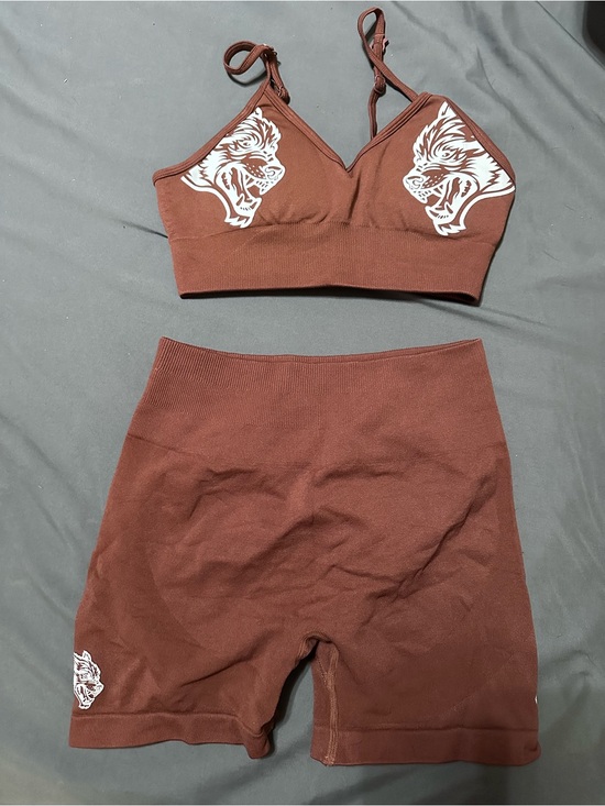 Darc Sport Other - Darc Sport Brown Seamless Bralette & High-Waist Shorts